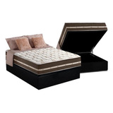 Cama Box Baú Casal: Colchão Molas Anjos Superlastic Classic