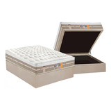 Cama Box Baú Casal: Colchão Molas Castor Pocket Silver Star