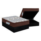 Cama Box Baú Casal: Colchão Ortopédico Ortobom D45 / Ep Iso