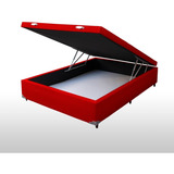 Cama Box Baú Casal Premium Reforçado E Forrado 1,38 X 1,88 M