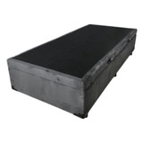 Cama Box Baú Confort Solteiro 88 Bello Box - Suede Cinza 