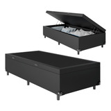 Cama Box Baú Solteiro - 44x88x188cm - Várias Cores