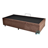Cama Box Baú Solteiro 88x188 Fabricação Própria Cor Suede Marrom