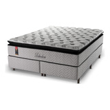 Cama Box Belvedere King Size Mola Ensacada 193x203cm Cinza