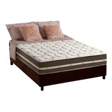Cama Box Casal: Colchão Molas Anjos Superlastic Classic+bas