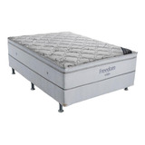 Cama Box E Colchão Freedom Casal (138x188) - Ortobom