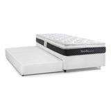 Cama Box Herval Solteiro Marselha, Molas, Colchão Auxiliar