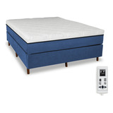 Cama Box Queen Magnetico Bio Massageador Cromo - Master