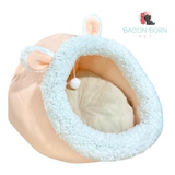 Cama Caminha Iglu Toca Para Gatos Casinha Confortável Pet P Cor Coelho Rosa