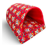 Cama Caminha Pet Pra Cachorro Gato Iglu Tamanho Grande Luxo Cor Vermelho Dog Desenho Iglu G