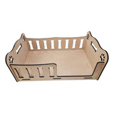 Cama Caminha Sofá Casa Para Pet, Cachorro, Gato, Mdf Cru 6mm