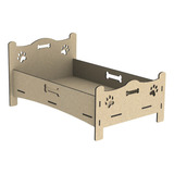 Cama Caminha Sofá Casa Pet Cachorro Gato Mdf + Colchonete 3