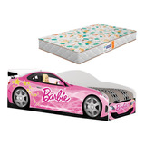 Cama Carro Infantil Barbie Com Colchão
