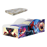 Cama Carro Infantil Homem Aranha Com