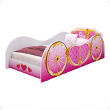 Cama Carruagem Solteiro Com Colchão D20 Unicórnio - 100% Mdf