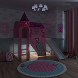 Cama Com Esc. Joy Com Dossel Barraca Castelo 1 Torre E Luz D