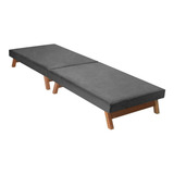  Cama Dobrável Portátil C/colchão Pes Madeira 1,90 X0,80 Cm
