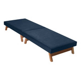 Cama Dobrável Portátil C/colchão Pes Madeira 1,90 X0,90 Cm