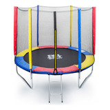 Cama Elástica 2,44m Trampolim Pula Pula C/ Escada