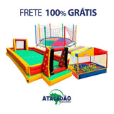 Cama Elástica 3,10+piscina 2x2+fut Sab. 10x5 Frete Grátis