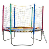 Cama Elástica Pula Pula 2,00m Colorida Nacional Papibrink Quadricolor