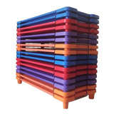 Cama Empilhável Caminha Infantil Escola Creche - Kit 09 Und.