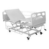 Cama Hospitalar Fawler 3 Mov. Manual Com Grades Deslizantes!