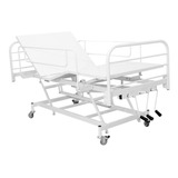 Cama Hospitalar Manual C/ Regulagem De Altura + Colchão