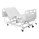 Cama Hospitalar Manual C/ Regulagem De Altura + Colchão