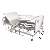 Cama Hospitalar Manual C/ Regulagem De Altura Com Grades