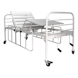 Cama Hospitalar Manual Fowler 2 Mov + Colchão + Frete Grátis