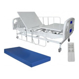 Cama Hospitalar Motorizada Semi Luxo Elevação Do Leito 3 Mov