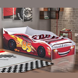 Cama Infantil Carro Solteiro Carrinho Criança Vermelho