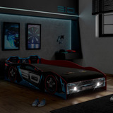 Cama Infantil Carro Tornado Plus Com Luz De Led Pura Magia P