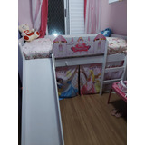 Cama Infantil Pura Magia, Com Escorrega + Cabana.