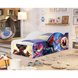 Cama Juvenil 14 Homen Aranha Proteção Lateral