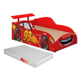 Cama Juvenil Carros Infantil Para Crianças Com Colchão Bela