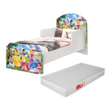 Cama Menina Princesas + Colchão Berço Moisés Quarto Infantil