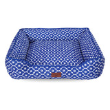 Cama Pet Cachorro/gato 100% Impermeável Confortável 60x60cm Cor Azul
