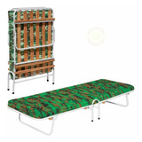 Cama Solteiro Camping Com Colchonete Camuflado Dobravel