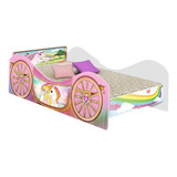 Cama Solteiro Carruagem Unicornio Com Colchão