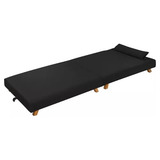 Cama Solteiro Dobrável Portátil Camping Com Colchão Preto