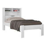 Cama Solteiro Invicta Com Baú Branco - Santos Andirá