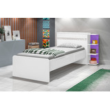 Cama Solteiro Jade Com Baú 2 Gavetas Infantil J&a Moveis
