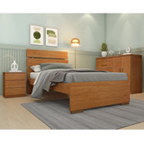 Cama Solteiro Premium, Mesa De Cabeceira Veronna E Fbwt