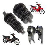 Cambio Caixa Marcha + Garfo Seletor Shineray Phoenix 50 Cc