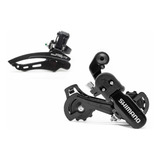 Câmbio Dianteiro E Traseiro Shimano S/gancheira Bike 7v