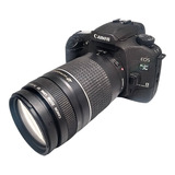 Câmera Analógica Canon Eos Elan 7ne + Lente Canon Ef75-300mm
