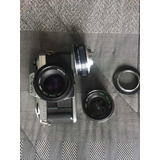 Câmera Analógica Minolta X 370 + Lente 50mm + Lente 24mm