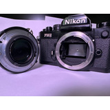 Câmera Analógica Nikon Fm2 - Incluindo Lente 50mm 1.4